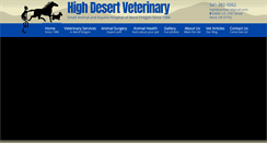 Desktop Screenshot of highdesertvet.com